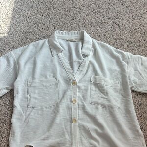 White Button-Up Shirt